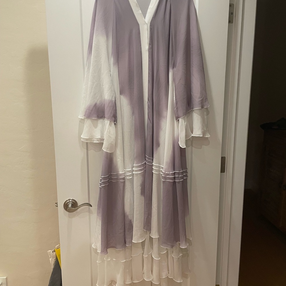 Elegant Purple and White Layered